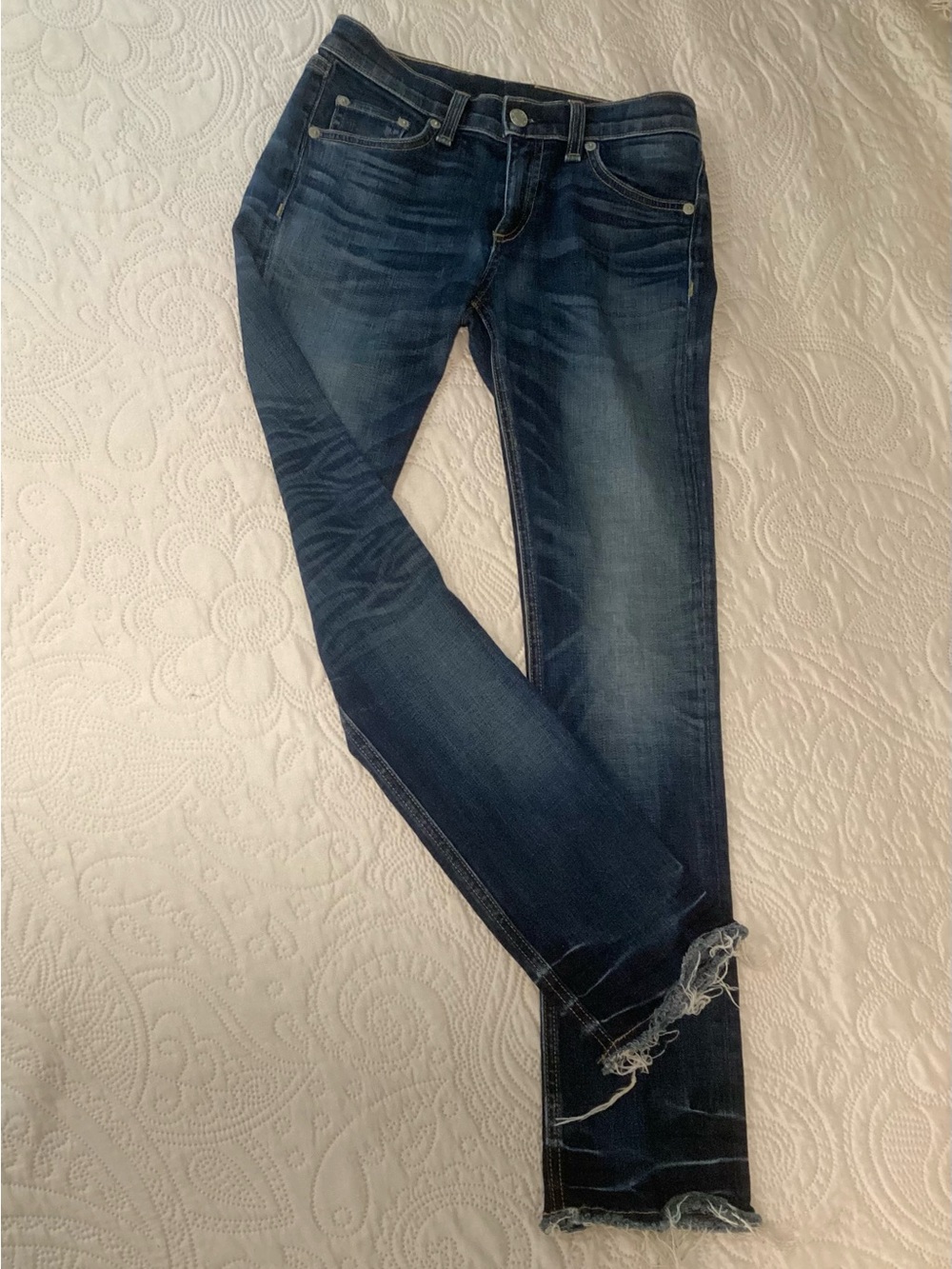 rag & bone Women’s Dark Blue Slim Fit Jeans